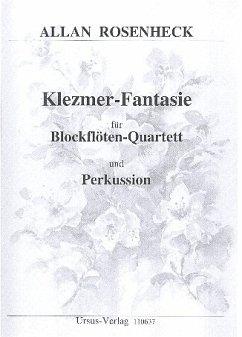 Cover Klezmer-Fantasie für 4 Blockflöten (SATB) und Percussion Partitur