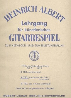 Cover Lehrgang für künstlerisches Gitarrespiel Band 3