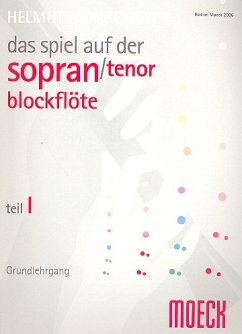 Cover Das Spiel auf der Sopranblockflöte oder Tenorblockflöte Band 1 Grundlehrgang