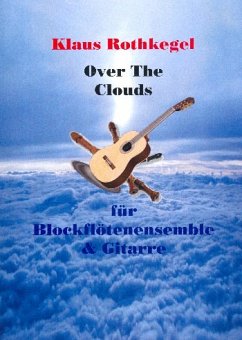 Cover Over the Clouds für 4 Blockflöten (SATB) (Ensemble) und Gitarre Partitur und Stimmen