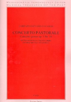 Cover Concerto pastorale op.1,10 für Streichorchester und Orgel (Cembalo) Partitur (=Cembalo/Orgel)