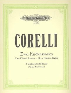 Cover 2 Kirchensonaten op.1,10 und op.3,5: für 2 Violinen und Klavier