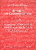 Ouvertüre zur Konzertsuite F-Dur für 4 Blockflöten (AATB) (Bc ad lib) Partitur und Stimmen (+ Faksimile) Ouvertüre zur Konzertsuite F-Dur für 4 Blockflöten (AATB) (Bc ad lib) Partitur und Stimmen (+ Faksimile)