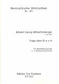 Fuge über B-a-c-h für 4 Blockflöten (Melodieinstrumente) (SATB) Partitur und Stimmen