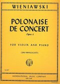 Polonaise de concert d major op. 4 for violin and piano Polonaise de concert d major op. 4 for violin and piano