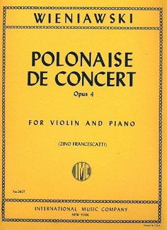 Polonaise de concert d major op. 4 for violin and piano Polonaise de concert d major op. 4 for violin and piano