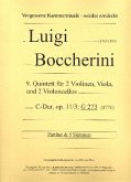 Quintett C-Dur Nr.9 op.11,3 G273 für 2 Violinen, Viola und 2 Violoncelli Partitur und Stimmen Quintett C-Dur Nr.9 op.11,3 G273 für 2 Violinen, Viola und 2 Violoncelli Partitur und Stimmen