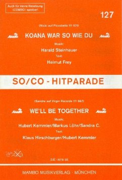 Cover Kona war so wie du + We'll be together: für Salon-Orchester