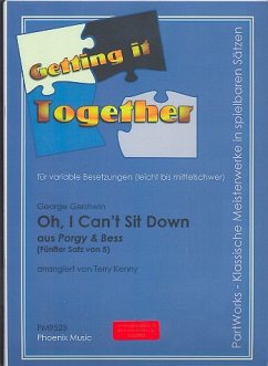 Cover Oh I can't sit down aus Porgy und Bess für variable Besetzung (leicht bis mittelschwer) Partitur und Stimmen