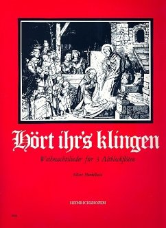 Cover Hört ihr's klingen Weihnachtslieder für 3 Altblockflöten Spielpartitur
