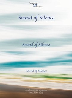 Cover Sound of Silence für 4 Gitarren Partitur und Stimmen