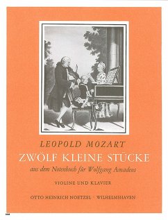 Cover 12 kleine Stücke aus dem Notenbuch für Wolfgang Amadeus für Violine und Klavier