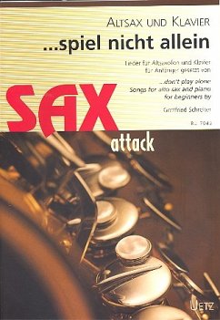Cover Spiel nicht allein für Altsaxophon und Klavier