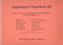 Cover Augsburger Orgelheft Band 3 Orgelmusik zum gottesdienstlichen Gebrauch