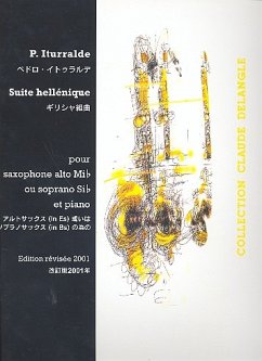 Cover Suite hellénique pour saxophone alto ou soprano et piano