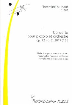 Cover Concerto op.72,2 pour piccolo et orchestre für Piccoloflöte und Klavier