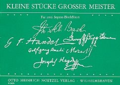 Cover Kleine Stücke großer Meister für 2 Sopranblockflöten Spielpartitur