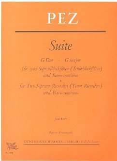 Cover Suite G-Dur für 2 Sopranblockflöten und Klavier