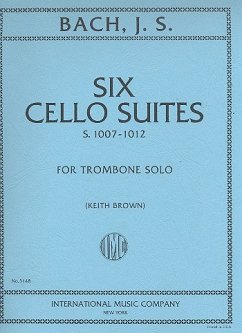 Cover 6 Cello Suites for trombone solo