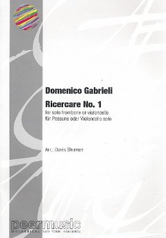 Cover Ricercare for unaccompanied violoncello (trombone)