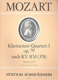 Quartett D-Dur nach KV317d für Klarinette und Streichtrio Partitur und Stimmen Quartett D-Dur nach KV317d für Klarinette und Streichtrio Partitur und Stimmen