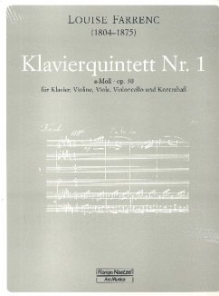 Cover Quintett a-Moll Nr.1 op.30 für Violine, Viola, Violoncello, Kontrabass und Klavier Partitur (=Klavier) und Stimmen, broschiert