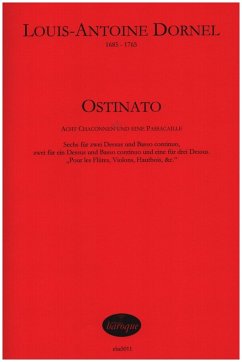 Cover Ostinato - 8 Chaconnen und eine Passacaille für 1-3 Dessus und Bc Partitur und Stimmen