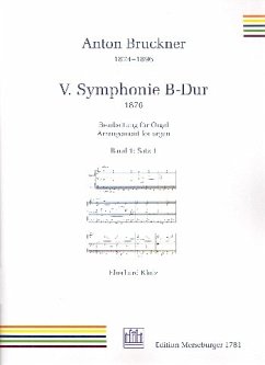 Cover Sinfonie B-Dur Nr.5 - Satz 1 für Orgel