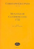 Monatliche Clavierfrüchte 1722 Band 3 (Juli - August - September) für Tasteninstrumente