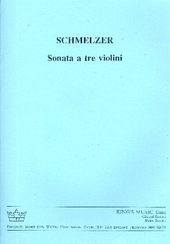 Cover Sonata a tre for 3 violin and bc score and parts