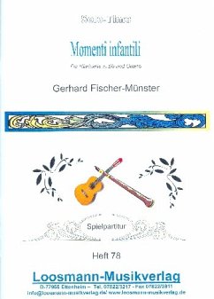 Cover Momenti infantili für Klarinette und Gitarre 2 Spielpartituren