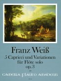 5 Capricci und Variationen op.3 für Flöte