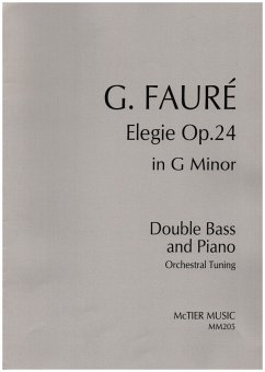 Cover Elegie g-minor op.24 for double bass and piano (Orchestral Tuning)