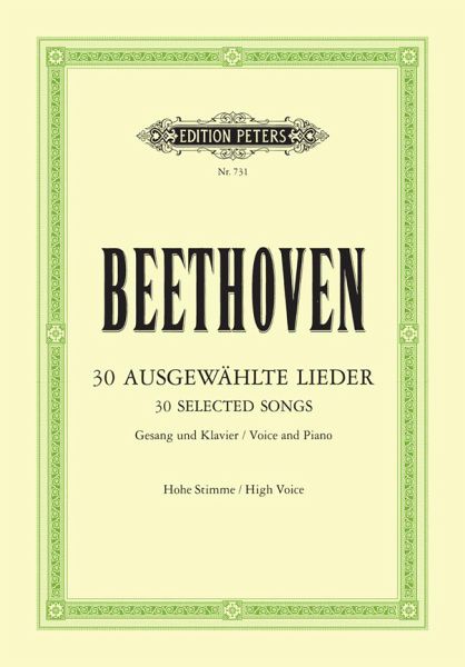 30 ausgewählte Lieder für hohe Singstimme und Klavier