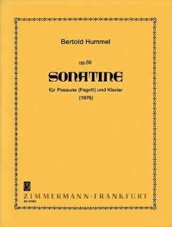 Cover Sonatine op.59 für Posaune und Klavier