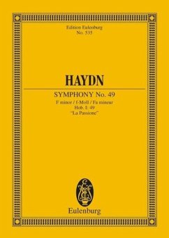 Sinfonie f-Moll Nr.49 Hob.I:49 für Orchester Studienpartitur