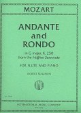 Andante and Rondo G Major KV250 from the Haffner Serenade for flute and piano Andante and Rondo G Major KV250 from the Haffner Serenade for flute and piano