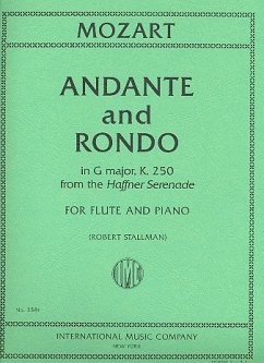 Andante and Rondo G Major KV250 from the Haffner Serenade for flute and piano Andante and Rondo G Major KV250 from the Haffner Serenade for flute and piano