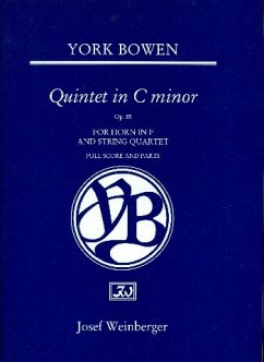 Cover Quintett c-Moll op.85 für Horn und Streichquartett Partitur und Stimmen