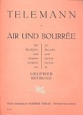 Air und Bourrée für Blockflöte und Gitarre Partitur