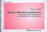 Blues Metamorphosen für Klarinette, Violine, Viola und Violoncello Partitur und Stimmen
