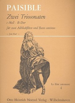 Cover 2 Triosonaten c-Moll und B-Dur für 2 Altblockflöten und Bc