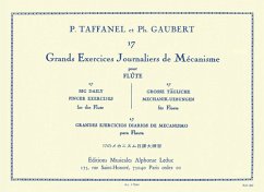 Cover 17 grands exercices journaliers de mécanisme pour flűte (fr/dt/en/jap/sp)