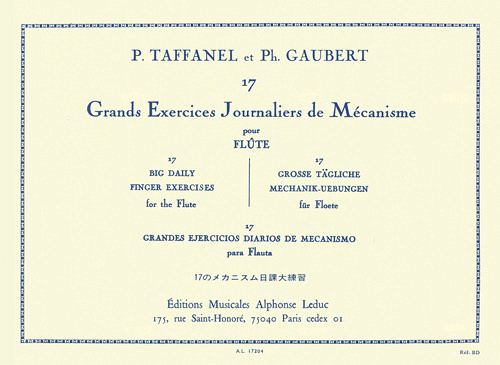 17 grands exercices journaliers de mécanisme pour flűte (fr/dt/en/jap/sp)