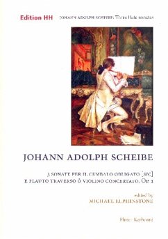 Cover 3 Sonatas op.1 für Flöte (Violine) und Cembalo Partitur und Stimmen (Bc ausgesetzt)