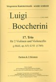 Trio g-Moll Nr.17 op.6,5 G93 für 2 Violinen und Violoncello Partitur und Stimmen Trio g-Moll Nr.17 op.6,5 G93 für 2 Violinen und Violoncello Partitur und Stimmen