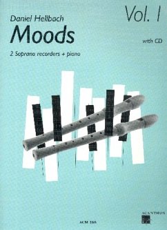 Cover Moods Band 1 (+CD) für 2 Sopranblockflöten und Klavier Stimmen