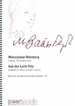 Cover Aus der Lyrik Fets für Bass und Klavier (kyr) Reprint