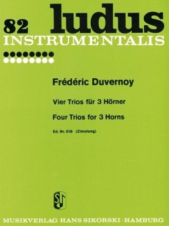 Cover Vier Trios für 3 Hörner Ludus instrumentalis 82