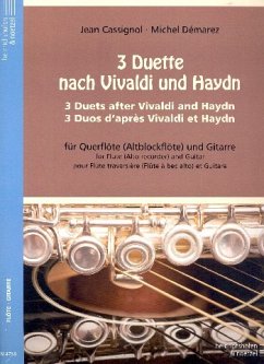 Cover 3 Duette nach Vivaldi und Haydn für Flöte (Altblockflöte) und Gitarre Spielpartitur